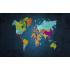 Dünya Haritası Desen Duvar Kağıdı 2791