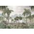 Tropikal Orman Manzara Desen Duvar Kağıdı 4427