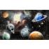 Uzay Gezegenler Desen Çocuk Odası Duvar Kağıdı 4466