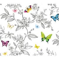 Kelebek Desen Duvar Kağıdı 100-52