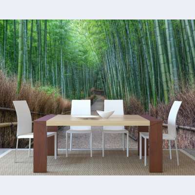 Bambu Derinlik Desen Duvar Kağıdı