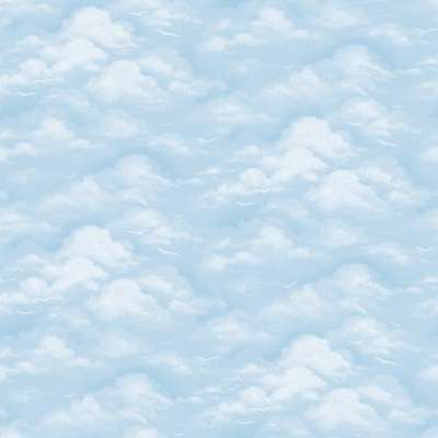 Mavi Bulut Desen Duvar Kağıdı 600-28